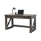 Avondale Writing Desk, 58" W, 28" L, 31" H, Ash solids and veneers Top, Weathered white IMAE384G - alternate 1
